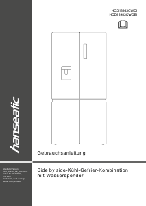 Bedienungsanleitung Hanseatic HCD18983CWDI Kühl-gefrierkombination