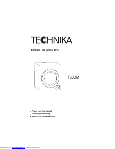 Manual Technika T50DM Dryer