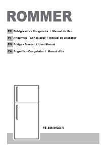 Bruksanvisning Rommer FE 356 INOX-V Kyl-frys