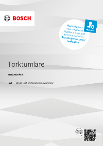 Bruksanvisning Bosch WQG2420PSN Torktumlare