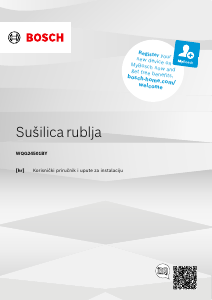 Priručnik Bosch WQG24501BY Sušilica