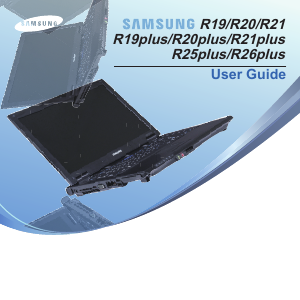 Manual Samsung R19 Laptop