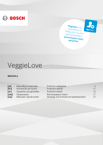 Прирачник Bosch MUM5XW10 VeggieLove Апарат за обработка на храна