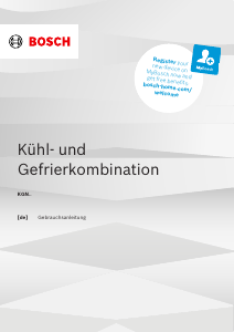 Bedienungsanleitung Bosch KGN392LAG Kühl-gefrierkombination