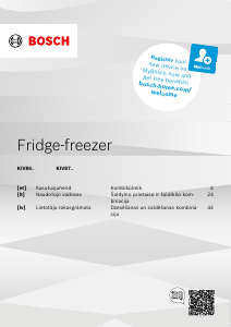 Rokasgrāmata Bosch KIV87NSE0 Ledusskapis ar saldētavu