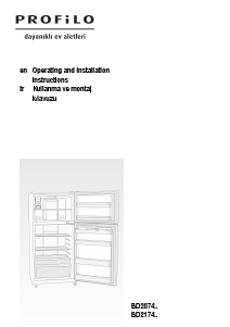 Kullanım kılavuzu Profilo BD2074W2AN Donduruculu buzdolabı