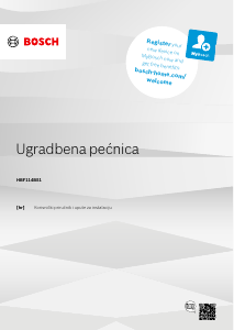 Priručnik Bosch HBF114BS1 Pećnica