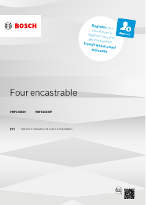 Mode d’emploi Bosch HBF154ES0 Four