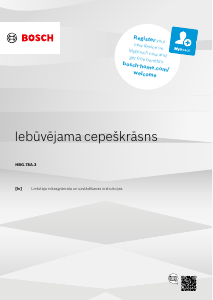 Rokasgrāmata Bosch HBG378AB3 Cepeškrāsns