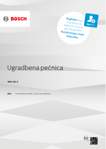 Priručnik Bosch HBG478CB3 Pećnica