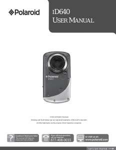 Manual Polaroid ID640 Digital Camera