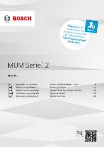 Прирачник Bosch MUMS2ER01 Кујнски миксер со сад