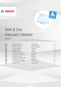 Εγχειρίδιο Bosch BWD41720 AquaWash&Clean Ηλεκτρική σκούπα