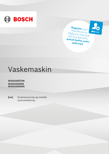 Bruksanvisning Bosch WGG244ZISN Vaskemaskin