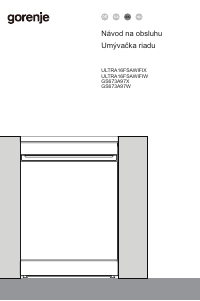Návod Gorenje GS673A97X Umývačka riadu