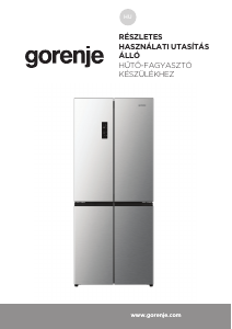Használati útmutató Gorenje NRM819E61BX Hűtő és fagyasztó
