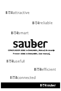 Manual de uso Sauber SERIE3-CV8424WH Congelador