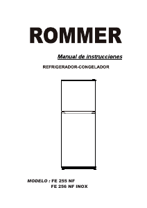 Manual Rommer FE 256 NF INOX Fridge-Freezer