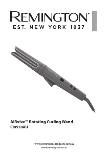 Manual Remington CI8930 AIRvive Hair Styler