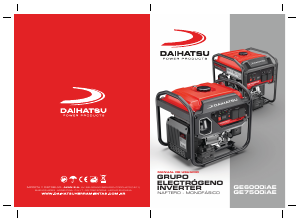 Manual de uso Daihatsu GE6000iAE Generador