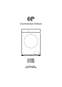 Mode d’emploi Continental Edison CELL10140W3 Lave-linge