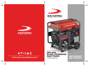 Manual de uso Daihatsu GE17000ET Generador