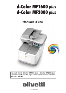 Manuale Olivetti d-Color MF1600 plus Stampante multifunzione