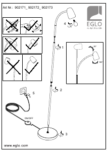 Bedienungsanleitung Eglo 902173 Leuchte