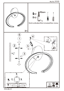 Bruksanvisning Eglo 390488 Lampa