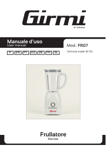 Bedienungsanleitung Girmi FR07 Standmixer