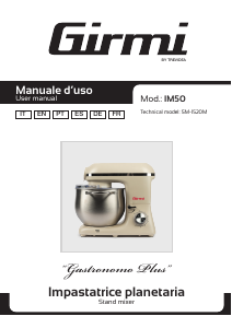 Mode d’emploi Girmi IM5001 Robot sur socle