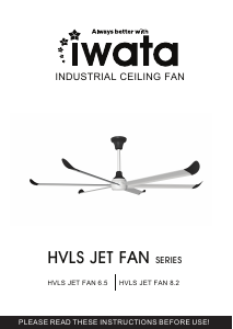 Bruksanvisning Iwata HVLS JET FAN 6.5 Takfläkt