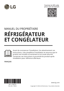 Mode d’emploi LG GTFN256SET Réfrigérateur combiné