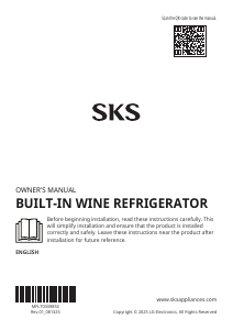 Bruksanvisning LG SKSCW183RP Signature Vinkyl