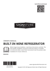 Bruksanvisning LG SKSCW242RP Signature Vinkyl