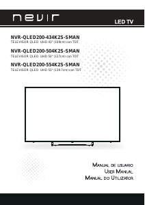 Manual de uso Nevir NVR-QLED200-504K2S-SMAN Televisor de LED