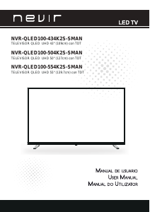 Manual de uso Nevir NVR-QLED100-554K2S-SMAN Televisor de LED