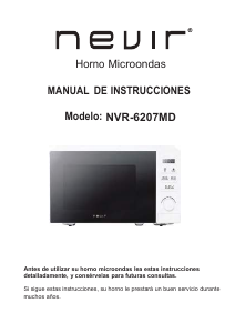 Manual Nevir NVR-6207MD Microwave