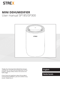 Bruksanvisning Strex SP300 Avfuktare