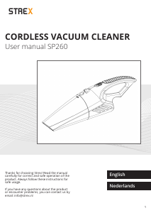 Manual Strex SP260 Handheld Vacuum