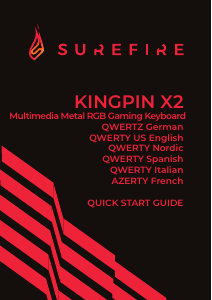 Bruksanvisning Surefire KingPin X2 Tangentbord