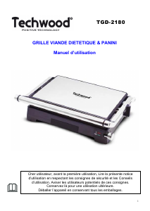 Mode d’emploi Techwood TGD-2180 Grill