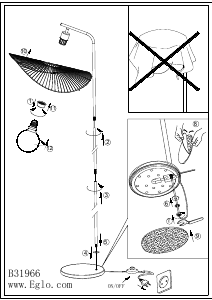 Manual Eglo 31966 Lampă