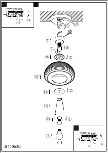 Instrukcja Eglo 44063 Lampa