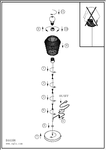 Instrukcja Eglo 44108 Lampa