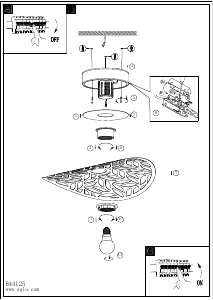 Rokasgrāmata Eglo 44125 Lampa