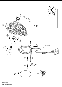 Hướng dẫn sử dụng Eglo 44126 Đèn