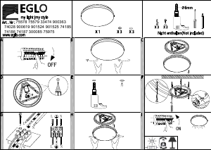 Прирачник Eglo 74187 Светилка