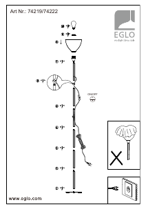 Прирачник Eglo 74222 Светилка