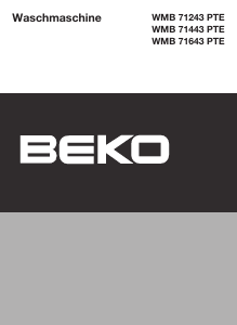 Bedienungsanleitung BEKO WMB 71643 PTE Waschmaschine